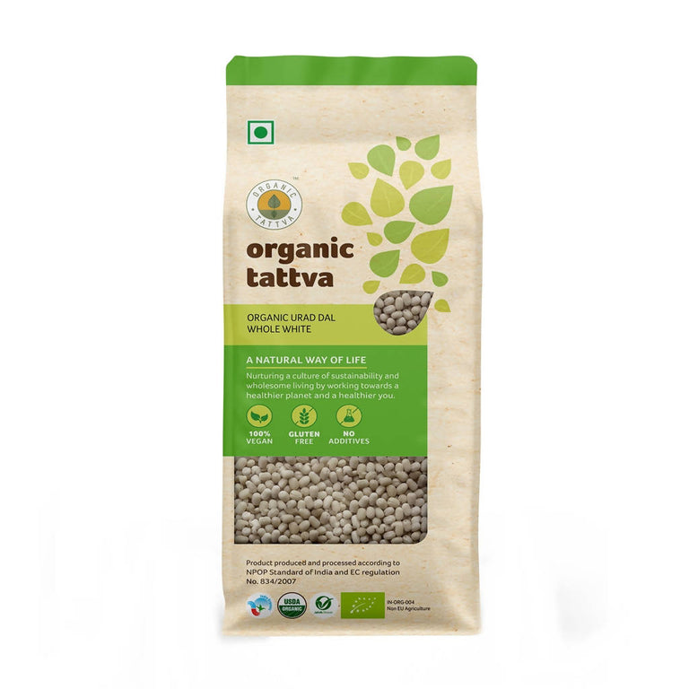 Organic Tattva Urad Dal Whole White - 500 gm