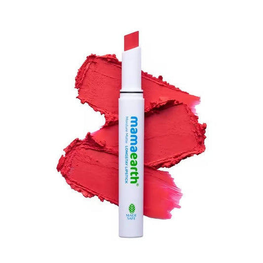 Mamaearth Moisture Matte Long Stay Lipstick-Melon Red - Limited Time Offer - 2 gm