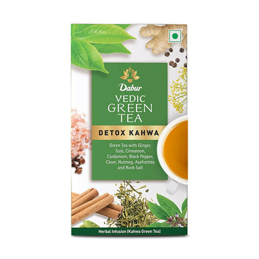 Dabur Vedic Green Teabags - Detox Kahwa - 25 tea bags