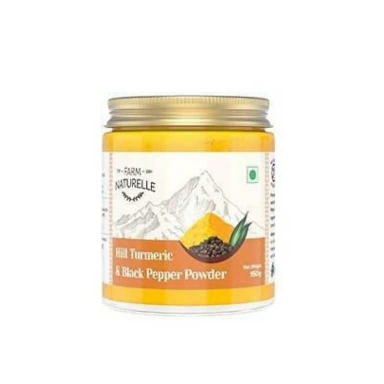 Farm Naturelle Mountain Turmeric Powder High Curcumin with Black Pepper - 100 gm