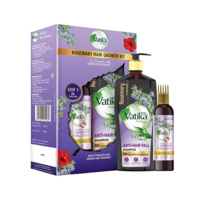 Dabur Vatika Rosemary Anti-Hair Fall Shampoo + Rosemary Hair Growth Oil Combo - combo