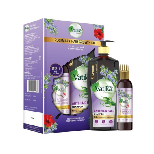 Dabur Vatika Rosemary Anti-Hair Fall Shampoo + Rosemary Hair Growth Oil Combo - combo