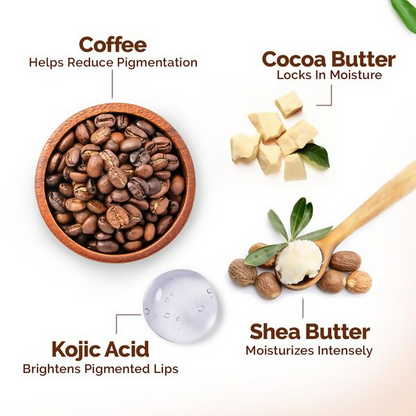 Mamaearth Cocoa Moisture Therapy Lip Balm with Cocoa Butter & Coffee For Dry & Chapped Lips - 15 gm