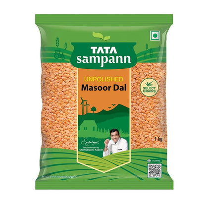 Tata Sampann Unpolished Masoor Dal - 1 kg