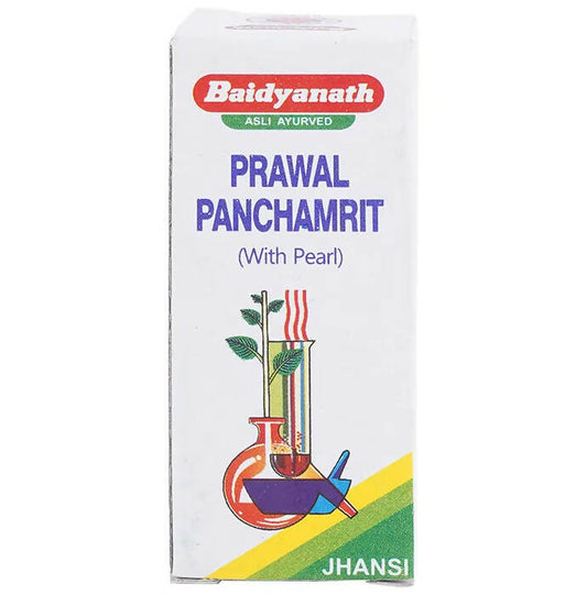 Baidyanath Jhansi Prawal Panchamrit (with Pearl) Tablets - 10 tabs