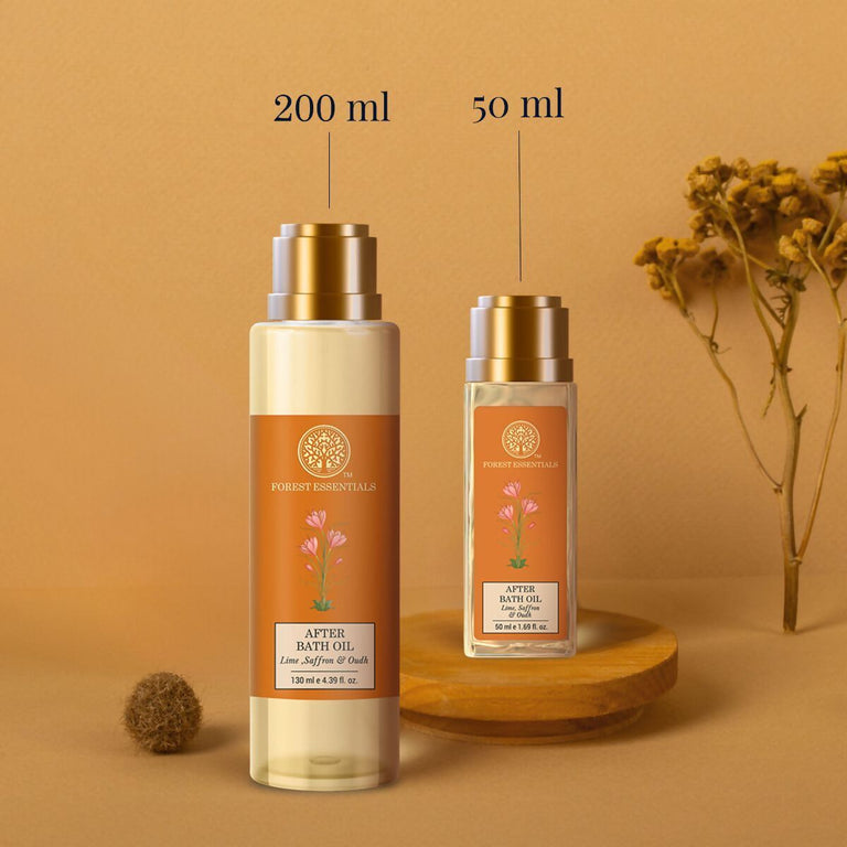 Forest Essentials After Bath Oil Lime Saffron & Oudh - 50 ml