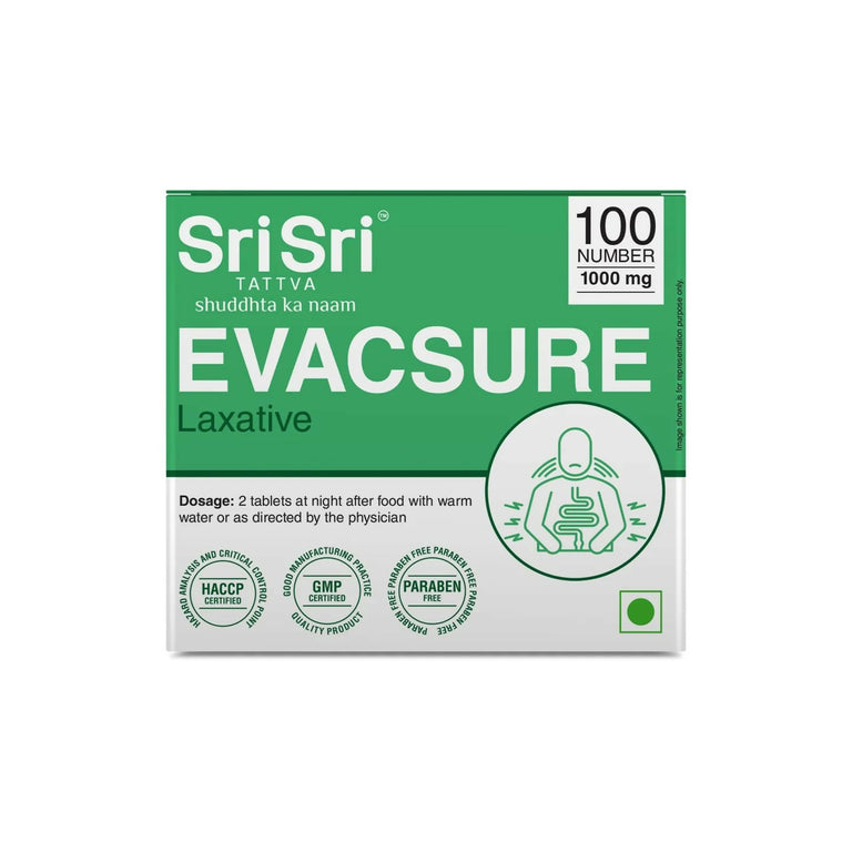 Sri Sri Tattva Evacsure - Laxative Tablets - 100 tabs