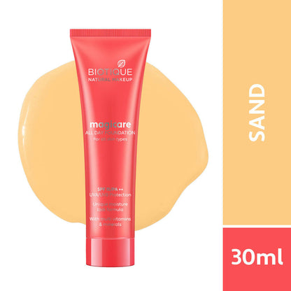 Biotique Magicare All Day Foundation SPF 15 - Sand - 30 ml