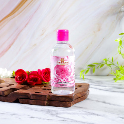Sri Rudra Rose Water - 200 ml - Pack of 5