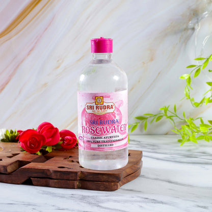 Sri Rudra Rose Water - 200 ml - Pack of 5