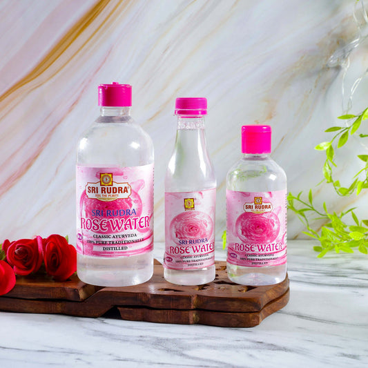 Sri Rudra Rose Water - 200 ml - Pack of 5