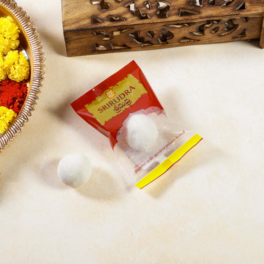 Sri Rudra Vibhuthi Round (EAN 90097) - 60 gm - Pack of 5