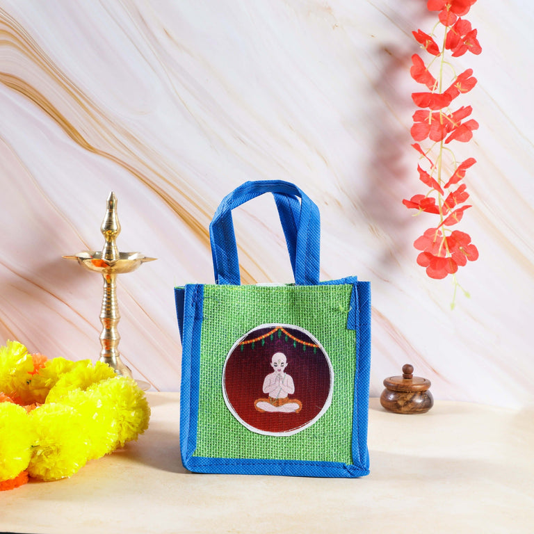 Sri Rudra Theme Jute Bag (SR 02786) - Pack of 2