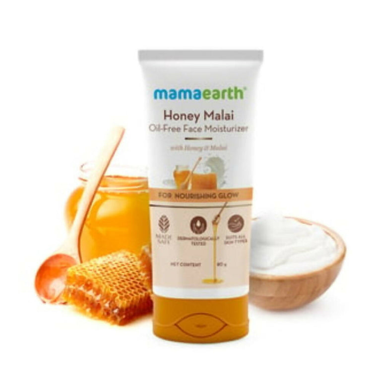 Mamaearth Honey Malai Oil-Free Face Moisturizer - 80 gm