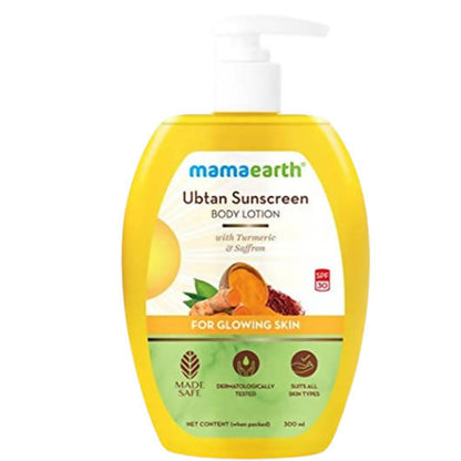 Mamaearth Ubtan Sunscreen Body Lotion SPF 30 - 300 ml