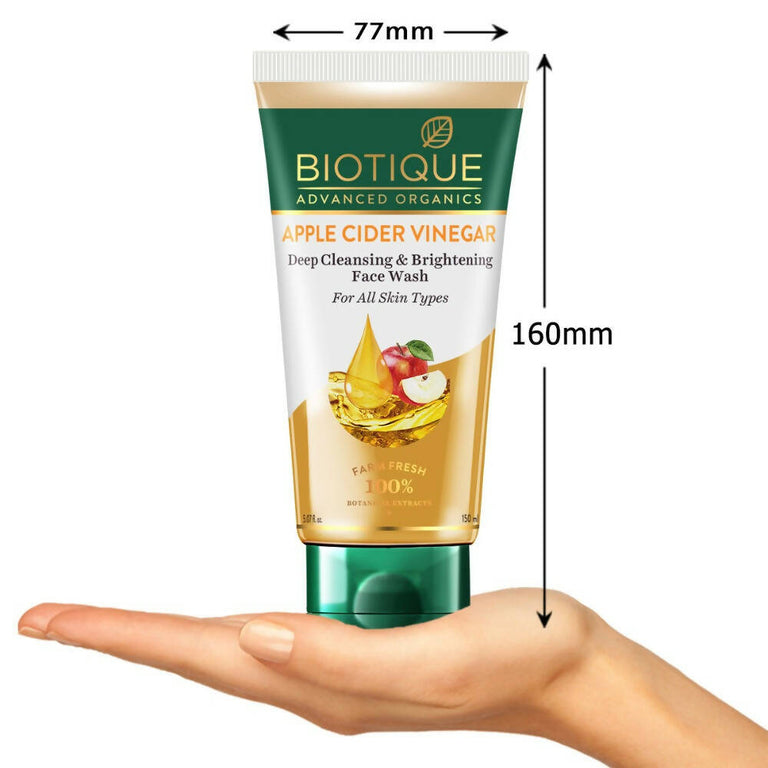 Biotique Apple Cider Vinegar Deep Cleansing & Brightening Face Wash - 150 ml