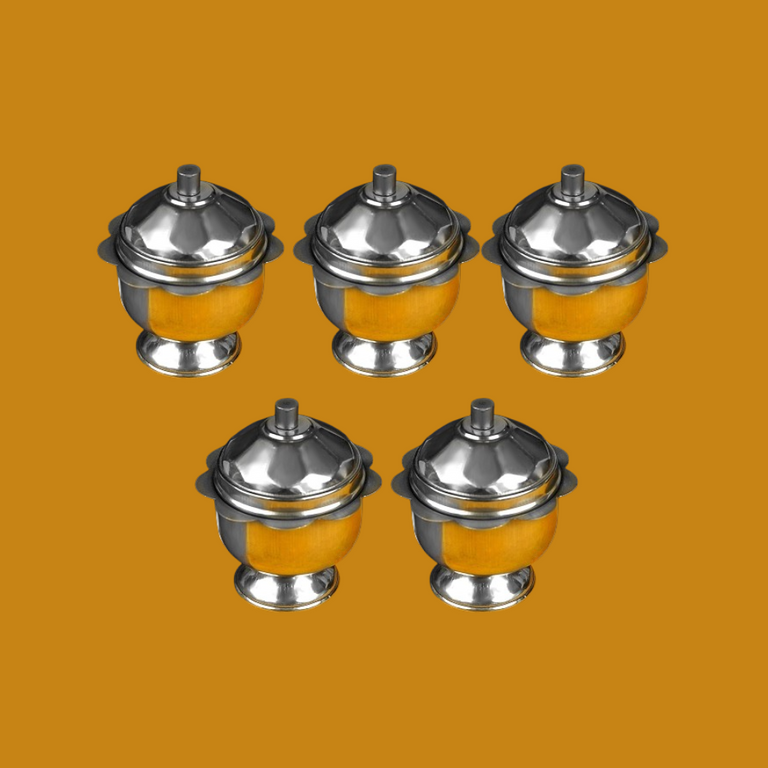 Sri Rudra Kumkum Bharani With Base (SR 01530) - Pack of 5