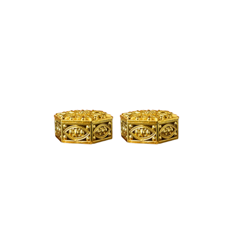 Sri Rudra Gold Fancy Heaxgon Box (EAN Code 8906101491872) - Pack of 2