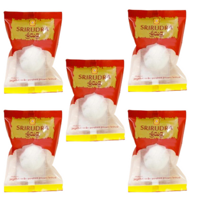 Sri Rudra Vibhuthi Round (EAN 90097) - 60 gm - Pack of 5