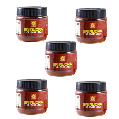 Sri Rudra Kumkum Jar - 60 gm - Pack of 5
