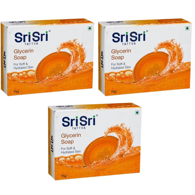 Sri Sri Tattva Glycerin Soap - 75gm - Pack of 1