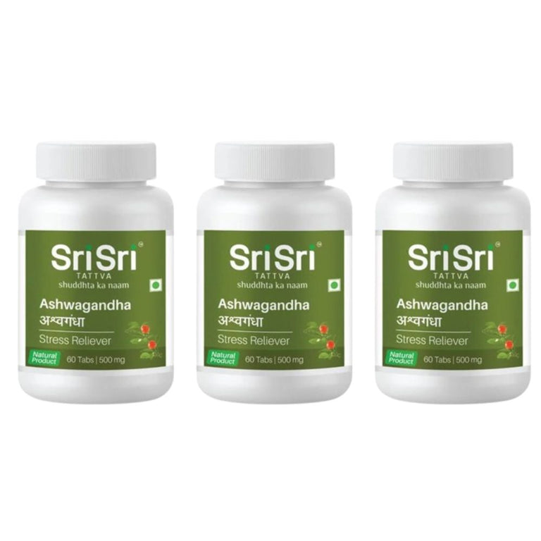 Sri Sri Tattva Ashwagandha Tablets - 60 tabs - Pack of 1
