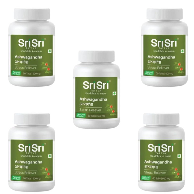 Sri Sri Tattva Ashwagandha Tablets - 60 tabs - Pack of 1