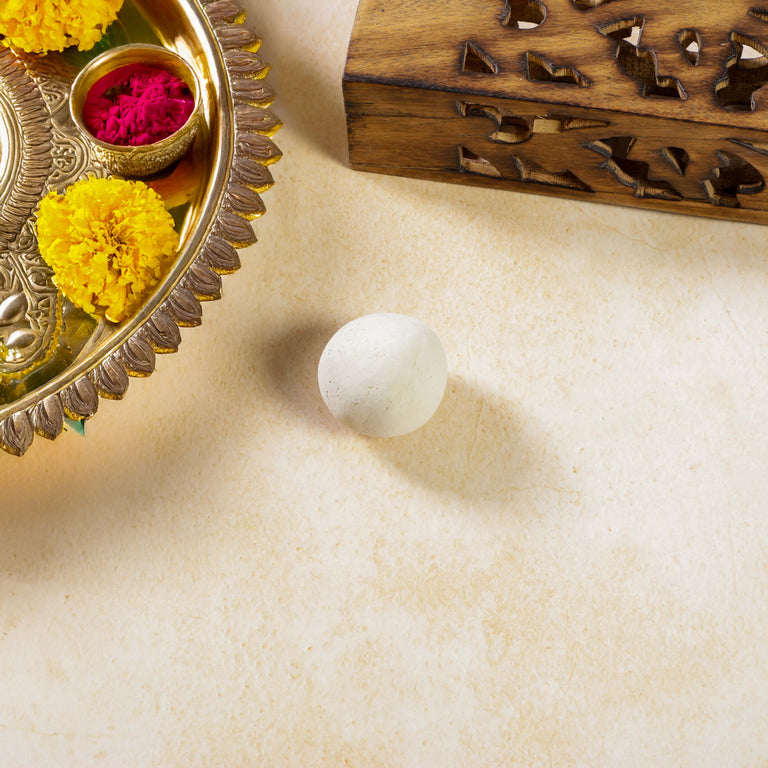 Sri Rudra Vibhuthi Round (EAN 90097) - 60 gm - Pack of 5