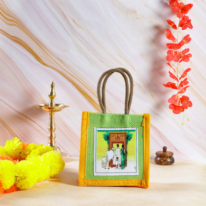 Sri Rudra Theme Jute Bag (SR 02786) - Pack of 2