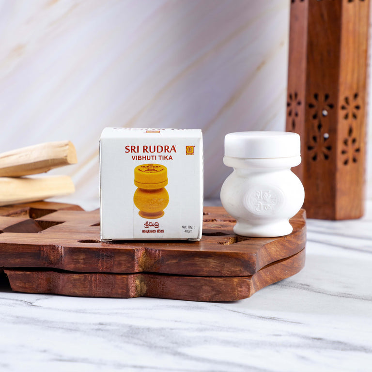 Sri Rudra Vibhuti Tika (SR 01381) - 40 gm - Pack of 5