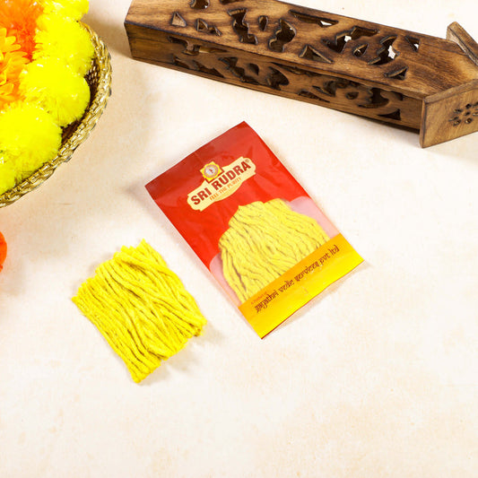 Sri Rudra Yellow Batties (SR 01085) - 60 gm - Pack of 5