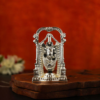 Sri Rudra Arch Balaji Small 3 Inch Silver Plated SR03175