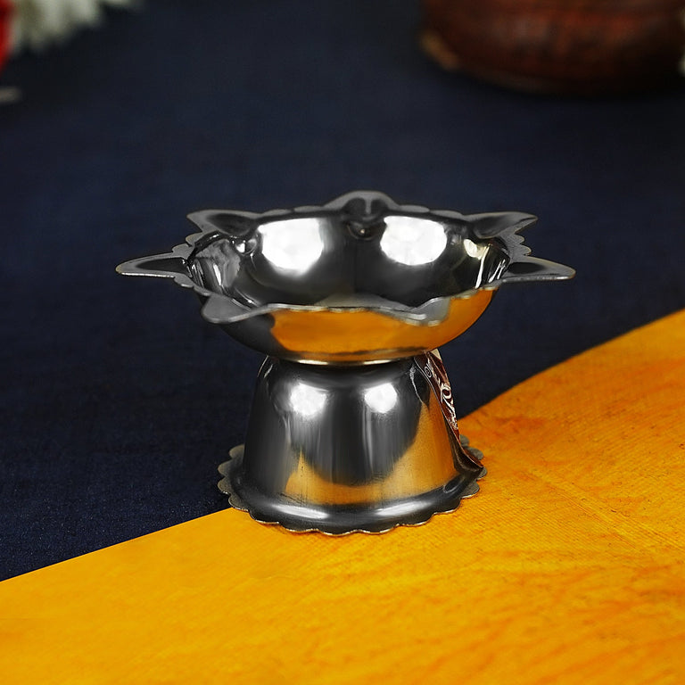 Sri Rudra Steel Diya Small (SR 01524) - Pack of 5