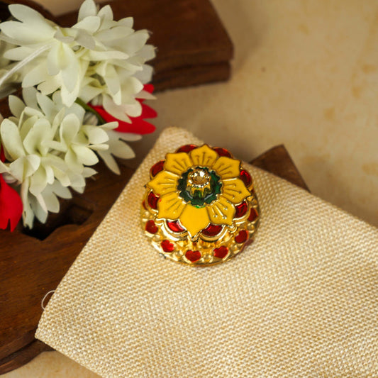 Sri Rudra Fiber Gold Kumkum Bharani (SR 01946) - Pack of 5