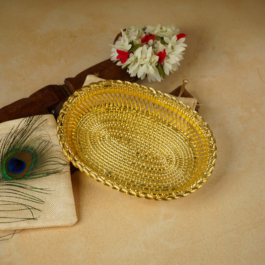 Sri Rudra Decorative Color Flower Tray (SR 0639) - Pack of 5