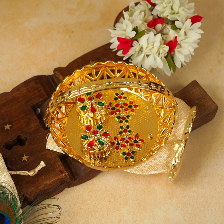 Sri Rudra Haldi kumkum Bhasket (SR 02961) - Pack of 2