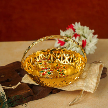 Sri Rudra Haldi kumkum Bhasket (SR 02961) - Pack of 2