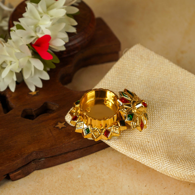 Sri Rudra Kumkum Haldi Mini Fiber (SR 02818) - Pack of 5