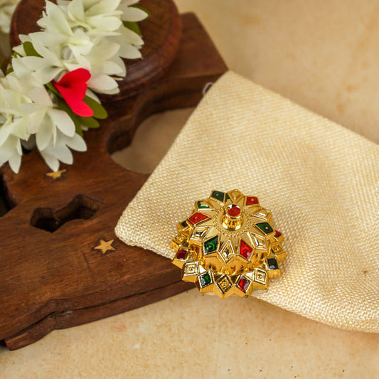 Sri Rudra Kumkum Haldi Mini Fiber (SR 02818) - Pack of 5