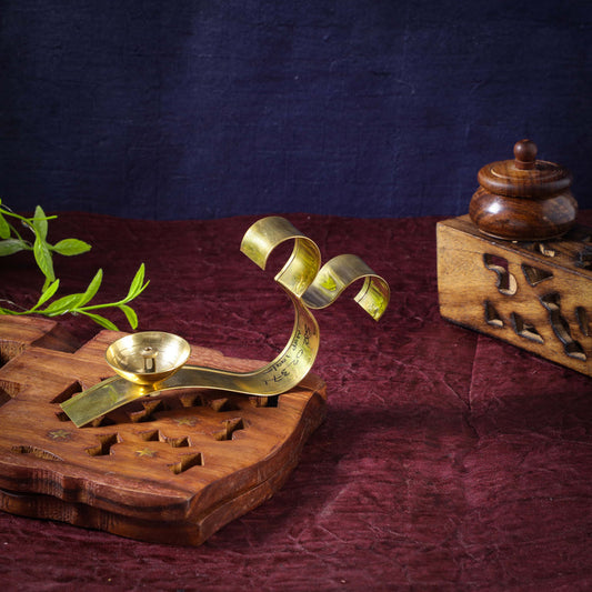 Sri Rudra Om Brass Diya (SR 02371)