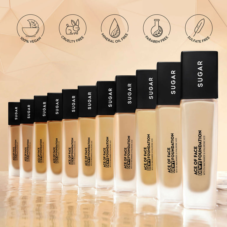 Sugar Ace Of Face Dewy Foundation - 07 Vanilla Latte - 30 ml