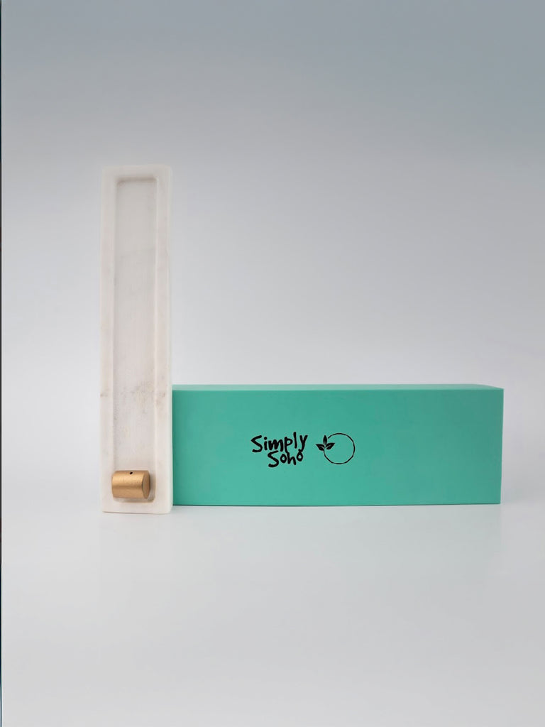 Simply Soho Sattva Marble Incense Holder - Set of 1