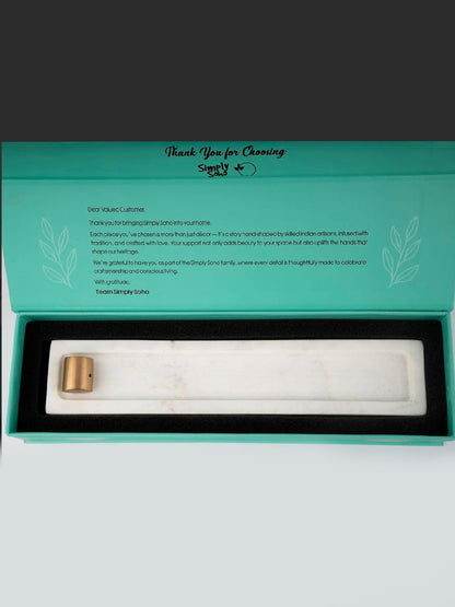 Simply Soho Sattva Marble Incense Holder - Set of 1