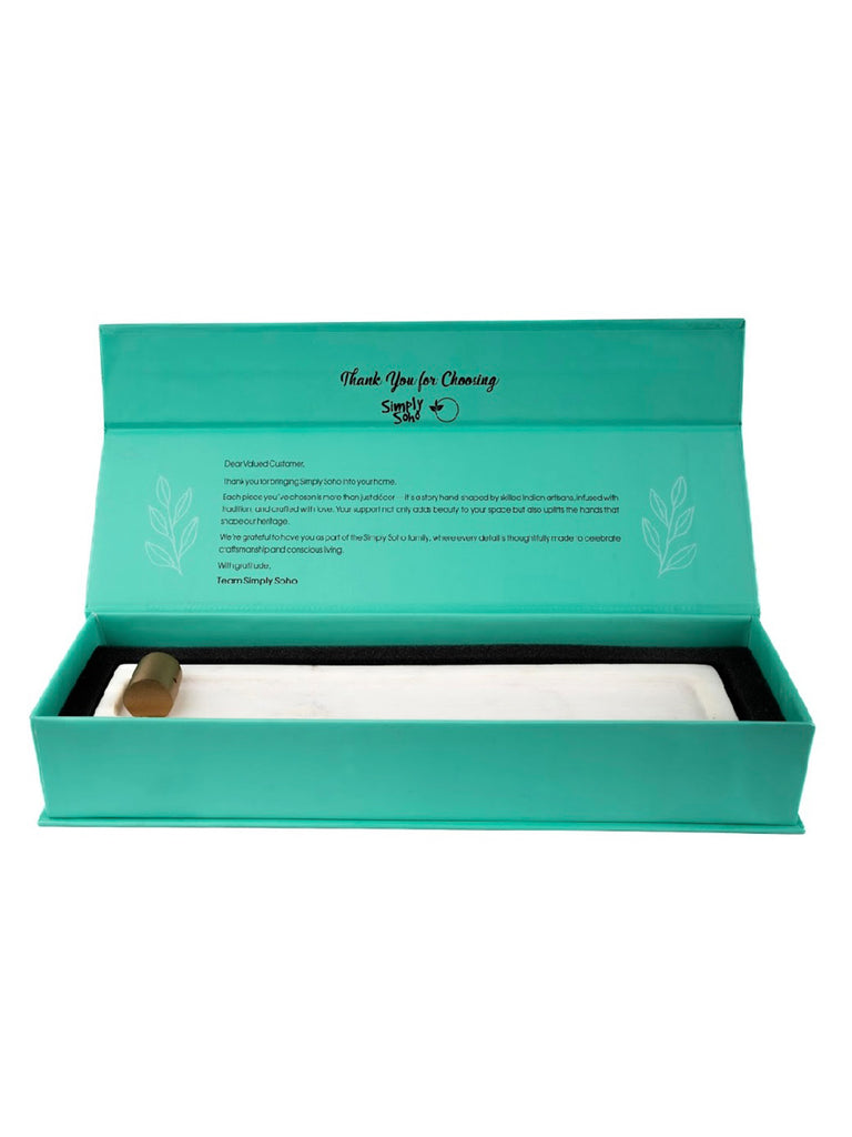 Simply Soho Sattva Marble Incense Holder - Set of 1