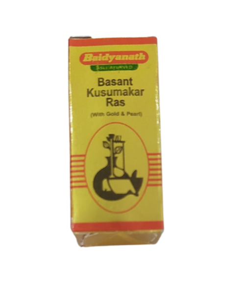 Baidyanath Basant Kusumakar Ras (with Gold, Silver & Pearl) - 50 tabs