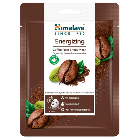 Himalaya Herbals Energizing Coffee Sheet Mask - 30 gm