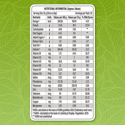 Patanjali Nutrela Green Plant Protein Chocolate Flavour - 500 gm