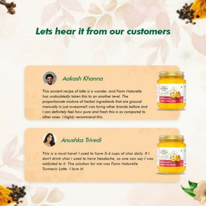 Farm Naturelle Golden Milk Masala - Turmeric Latte Blend with Spices - 100 gm