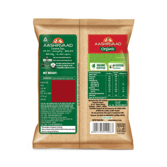 Aashirvaad Nature's Super Foods Organic Chana Dal - 500 gm