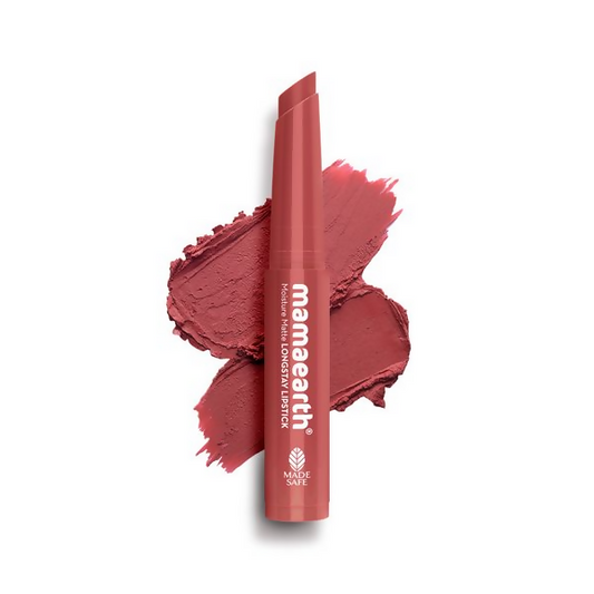 Mamaearth Moisture Matte Longstay Mini Lipstick - Carnation Nude - 0.7 gm